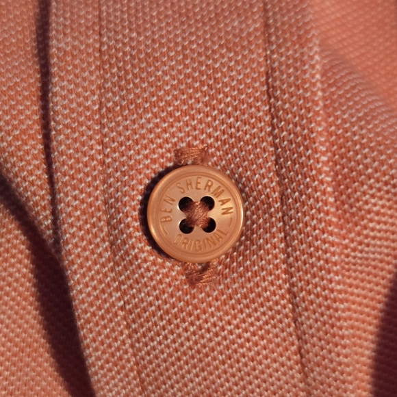 Ben Sherman Mens Preppy Cotton Blend Woven Short Sleeve Button Down Shirt Small - Picture 5 of 9